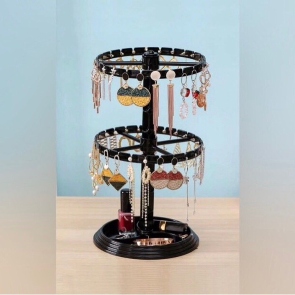 Black Detachable Multifunctional Earring Storage Rack- Earrings Organizer -NIB - Picture 5 of 7